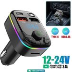Car wireless Bluetooth FM Transmitter MP3 Player USB Car Charger Adapter UK