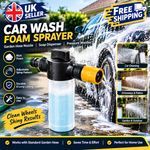Car Wash Foam Sprayer Garden Hose Nozzle Soap Dispenser Pressure Washer