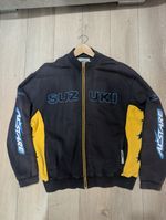 Suzuki Alstare WSBK Zip Up Jacket. Mens XL. Navy and Yellow. Vintage. Ex Cond.