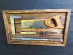 Vintage Carpenters Tools  Shadow Box