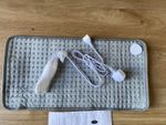 Electric Plug In Heat pad. Size 12” X 24” Grey New  Boxed Instructions Included