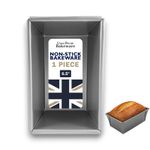 Traditional Farmhouse Loaf Tin Non Stick Coated Bread Pan Tray Set PFOA BPA Free