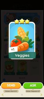 Veggies Monopoly go (Work and sleep till 11am)    