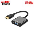 HDMI Male To VGA Female Converter Adapter Cable Audio 1080P Monitor HDTV Output
