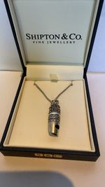 Shipton  And Co Sterling Silver Owl Whistle On Original Very Good Chain Boxed