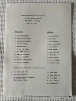 1981 European Cup Final Liverpool v Real Madrid Team Sheet Official reprint