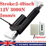 DC 12V 3000N Linear Actuator 2~40inch Electric Linear Motor for Door opener Fast