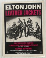 ELTON JOHN - LEATHER JACKETS 1986 Full page magazine ad
