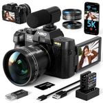 Digital Cameras 5K 48MP 16X 3'' Autofocus WiFi for Youtube W/32GB TF 2 Batteries