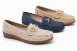 Women's Loafers Faux Leather Slip-On Smart Casual Cushioned Insole Flat Heel 