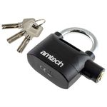 HEAVY DUTY ALARM PADLOCK SHEDS MOTORBIKES BIKE ALARM MOTORCYCLE LOCKS FREE POST