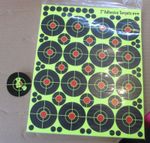 Splatter Target 2" & 1"  Shoot rifle pistol reactive air cheap targets N C 1+2