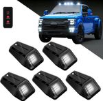 Solar Cab Lights for Trucks with Remote, Wireless No Drill Roof LED Marker Whit