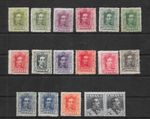 SPAIN - 1922/1929 King Alfonso Portraits - Part-Set to 1p (Pair) & Shades - MH