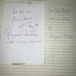 Edward Heath AND Margaret Thatcher Conservative Prime Ministers 2000 Autograph
