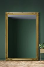 Extra Large Mirror Lull Length Leaner Classic Gold 6Ft7 X 4Ft7 201cm X 140cm