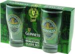 Guinness Green Ireland Collection Mini Pint Glass, Set of 2 - Shot Glass Size