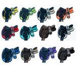 SYNTHETIC TREELESS HORSE SADDLE WITH FREE GIRTH, MULTIPLE COLOUR