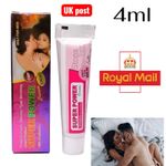 SUPER POWER DELAY CREAM. STOP PREMATURE EJACULATION 4ml Mens Sex Delay Cream