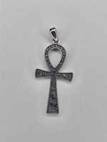 Ankh Pendant 925 Sterling Silver Egyptian Cross Key of Life Hieroglyph Charm