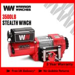 Stealth Electric Winch 12v 3500lb Steel Rope - Wireless Remote ATV Boat trailer 