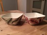 2x Yvonne Ellen Bamboo Soup Pasta Cereal Bowls Jungle Animals, VGC