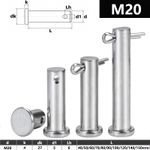 M20 Clevis Pin Hinge Pin Retaining Pin A2 Stainless Steel Metric Rigging Pin