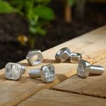 Greenhouse Bolts and Nuts With Square Heads & Hex Nuts Aluminium M6 / 6mm