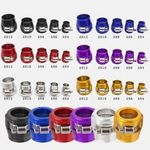 Hex Hose Finisher Clamp Fuel Line End Trimmer Fitting AN4 /AN6 /AN8 /AN10 /AN12