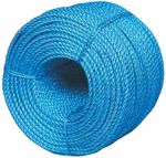 Blue Poly Rope Strong 4/6/8/10/12/14mm Builder Polypropylene Nylon Braided Cord