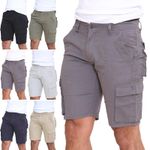 Mens Cargo Combat Shorts Casual Summer Chino Cotton Half Pants All Sizes 32-44