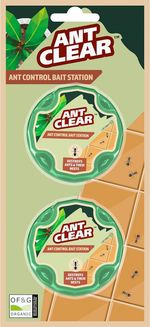 CLEAR Ant Bait Station, 2-Pack, Box