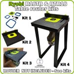 Ryobi  R18TR & RTR18 Compact trim table router kits