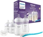 Philips Avent Baby Bottle Newborn Gift Set 4 Baby Milk Bottles Ultra-Soft Brush