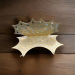 ARTS AND CRAFTS  BRASS PIPE RACK ANTIQUE ART NOUVEAU BRASS PIPE RACK IVY PATTERN