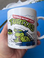Vintage TMNT Teenage Mutant Ninja Turtles Mug, 1990. Coloroll England