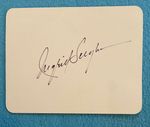 Ingrid Bergman Swedish actress Signed White Card - Casablanca