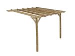 Garden Pergola Kit Wooden Wall Mounted Gazebo Lean To Patio Shade Champion