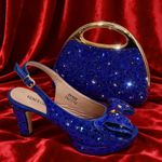 Women's Rhinestone Peep Toe High Heel Sandals | Spike Heel Party Shoes | EU