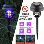 2/10PCS Solar Bug Zapper Outdoor Light LED Solar Powered Mosquito Killer Lamp fo