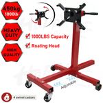 Engine Gearbox Support Stand 1000 lbs 450kg Heavy Duty Swivel Transmission Red