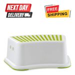 TODDLER FOOT STEP STOOL NON SLIP TOILET POTTY TRAINING CHILD KIDS WHITE GREEN UK
