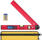 Angle Finder 0-225 Degree Protractor with Battery, Protective Pouch
