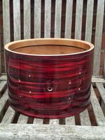 Vintage 1960s Carlton Drums 12"x 8" Tom Shell w/ Red Ripple Wrap inc. 2x Hoops