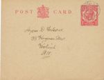 GB VILLAGE POSTMARKS 1924 GV 1d postal stationery postcard locally used LONDON