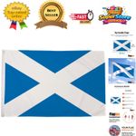 Scottish Saltire Flag 90cm x 60cm | Double Sided, Fade Resistant Banner