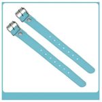 1 Pairs of Leather Basket Straps Leather Straps with Metal Buckle Brown