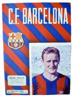 1956 Friendly Match Barcelona v Frankfurt S.V,  16 June Original Programme