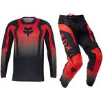 Fox Racing 180 Motocross Kit Mx Pants & Jersey - LEAN FLUORESCENT RED