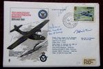 RARE No42 SQUADRON SIGNED AIR MARSHAL R FREER CBE NIMROD FLOWN BISMARK Ltd to 50